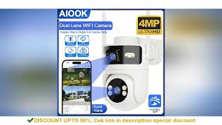 AIOOK Yoosee Ai Camera Outdoor Waterproof HD 4MP Wifi Camera Pet Detection Flame Recognition Night V