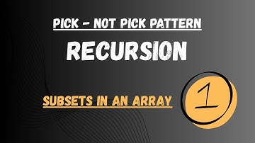 🚀 Subsets Problem in Java | Recursion Pick Not Pick Pattern | Backtracking Explained 🚀