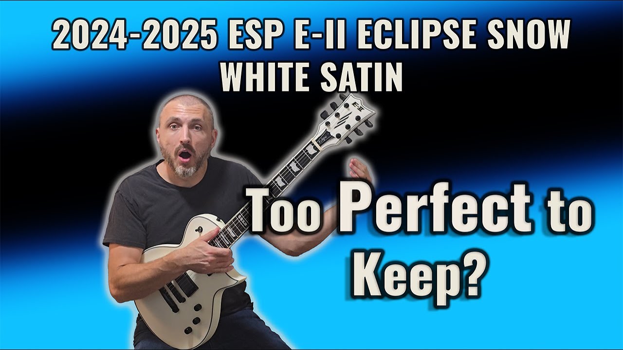 ESP E-II Eclipse Snow White Satin (2024/2025): Too Perfect To Keep