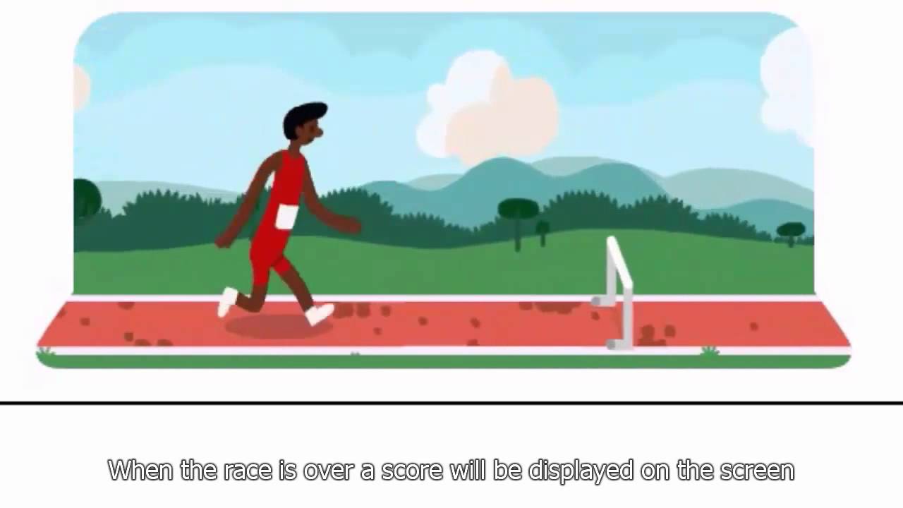 London 2012 Hurdles interactive Google Doodle YouTube