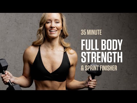 35 MIN Full Body Strength Workout (+ Sprint Finisher) 🔥 — Heather Robertson
