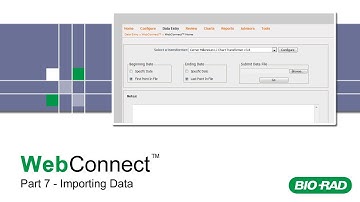Bio-Rad WebConnect Training - Part 7 - Importing Data