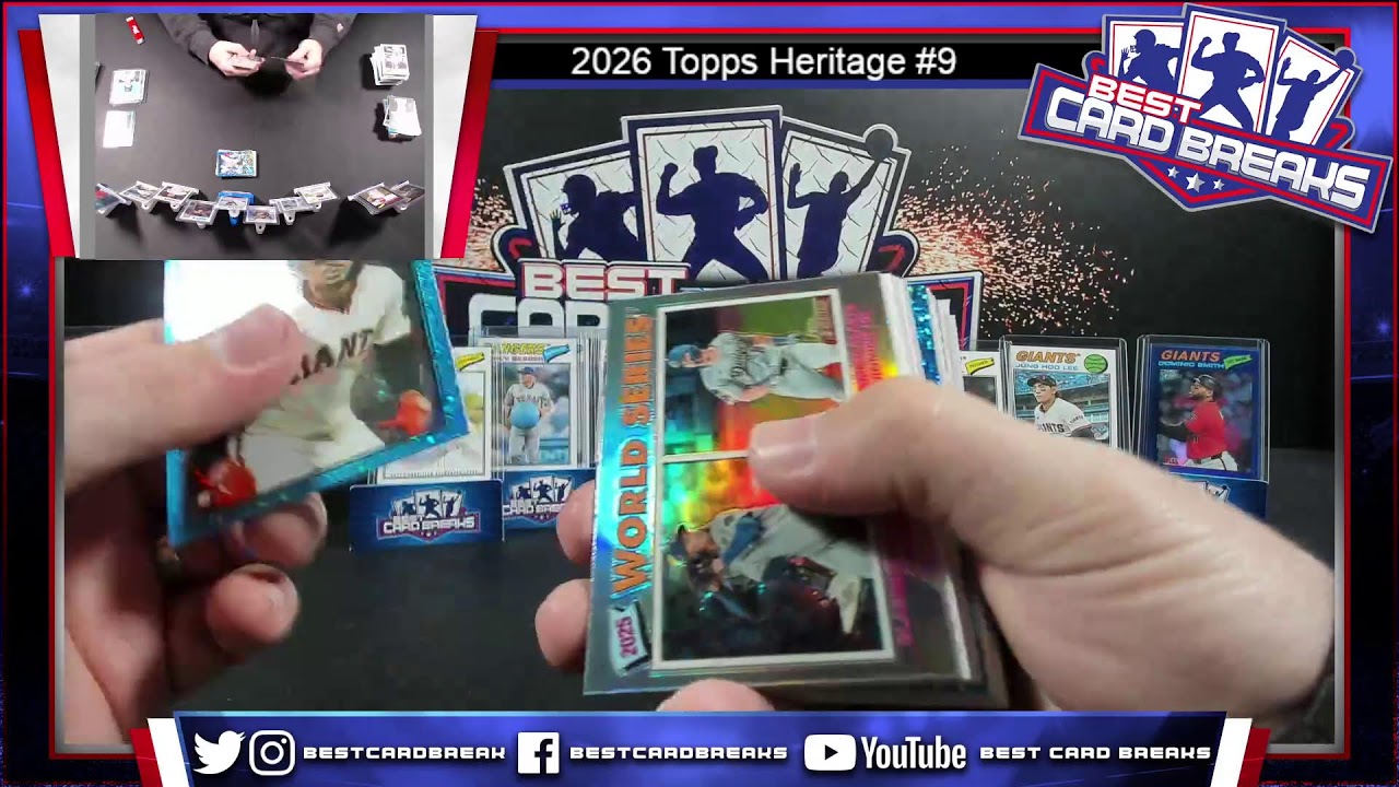 2026 Topps Heritage #9 - 12 Box Case Pick Your Team- 3/27/26