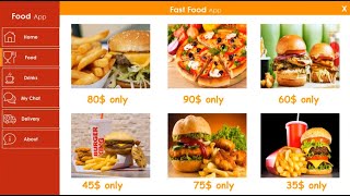 Designing a Modern Flat Desktop Application for Fast Food Restaurant in Visual C# net screenshot 1