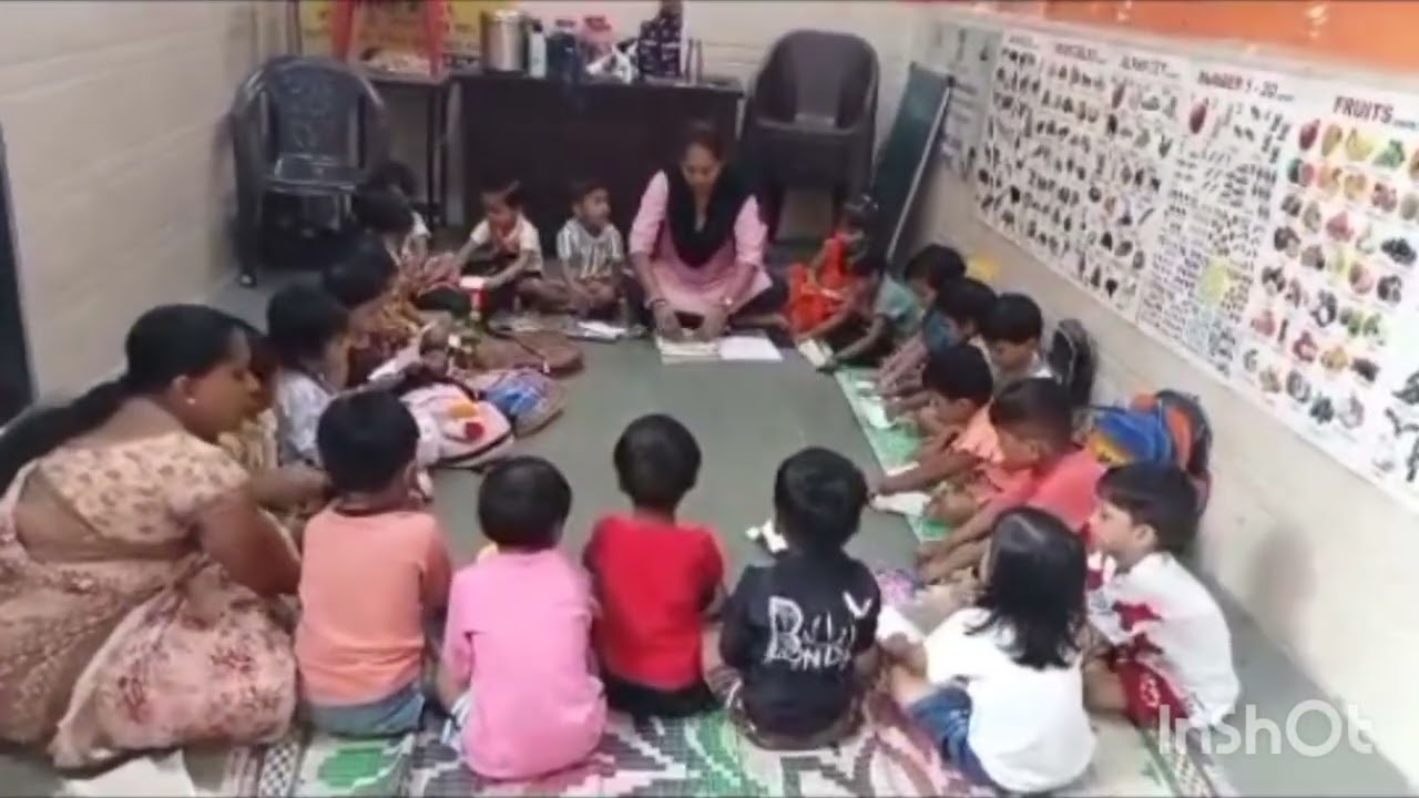 गर्मी अहे ख़ुप 🌞🥵चला पंखा बनवुय || Anganwadi no 83 