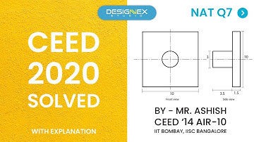 CEED 2020 NAT Q-7 | Detailed explanation | CEED 