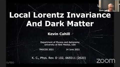 Local Lorentz Invariance and Dark Matter