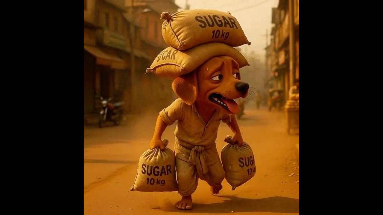 This puppy did everything to feed his pregnant wife 😭😭 