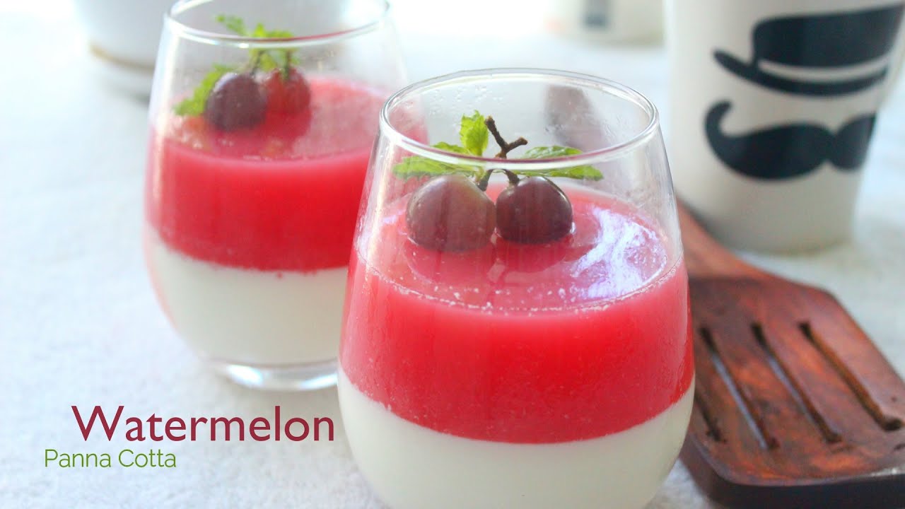 TRY NOW 🍉 Watermelon pudding Watermelon jelly dessert How to make