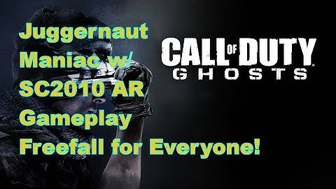 FreeFall For Everyone! Juggernaut Maniac SC2010 Gameplay - Call of Duty Ghosts