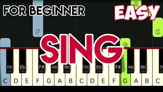 CARPENTERS - SING | SLOW &amp; EASY PIANO TUTORIAL
