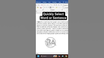 MS Word - Select Specific Word or Sentence ll Bivash Academy
