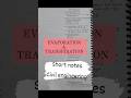 EVAPORATION & TRANSPIRATION| STREAM FLOW MEASUREMENT|HYDROLOGY|SHORT NOTES#civilengineering#shorts