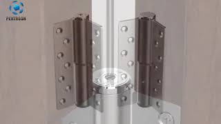 Hydraulic door closer hinge, anti pinch and prevent door slams