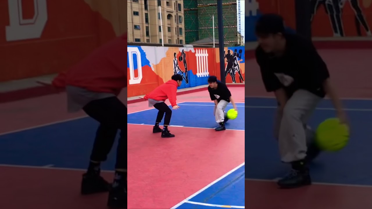 Streetball in china playground🏀🐼👍 