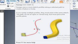 Tutorial Inventor Comando Sweep