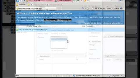 Using the vSphere 5 Web Client