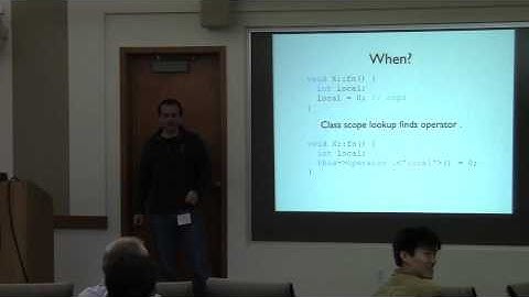 Sebastian Redl: Overloading the Member Access Operator