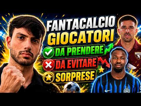 Video FANTACALCIO: GIOCATORI DA PRENDERE, EVITARE E SORPRESE | Consigli Asta Fantacalcio 26/27