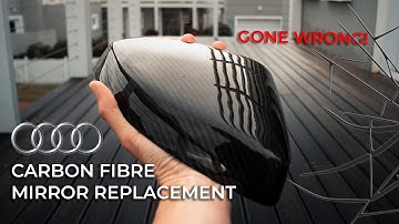 DIY Carbon Mirror Cap Installation for Audi