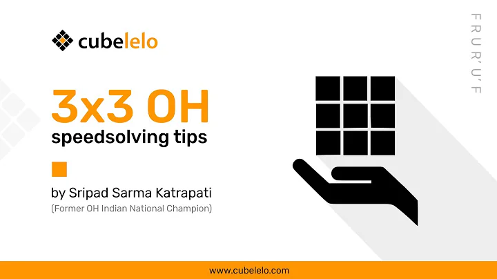 3x3 one-handed (OH) speed-solving | Learn the secrets of the former National Champion - Sripad Sarma