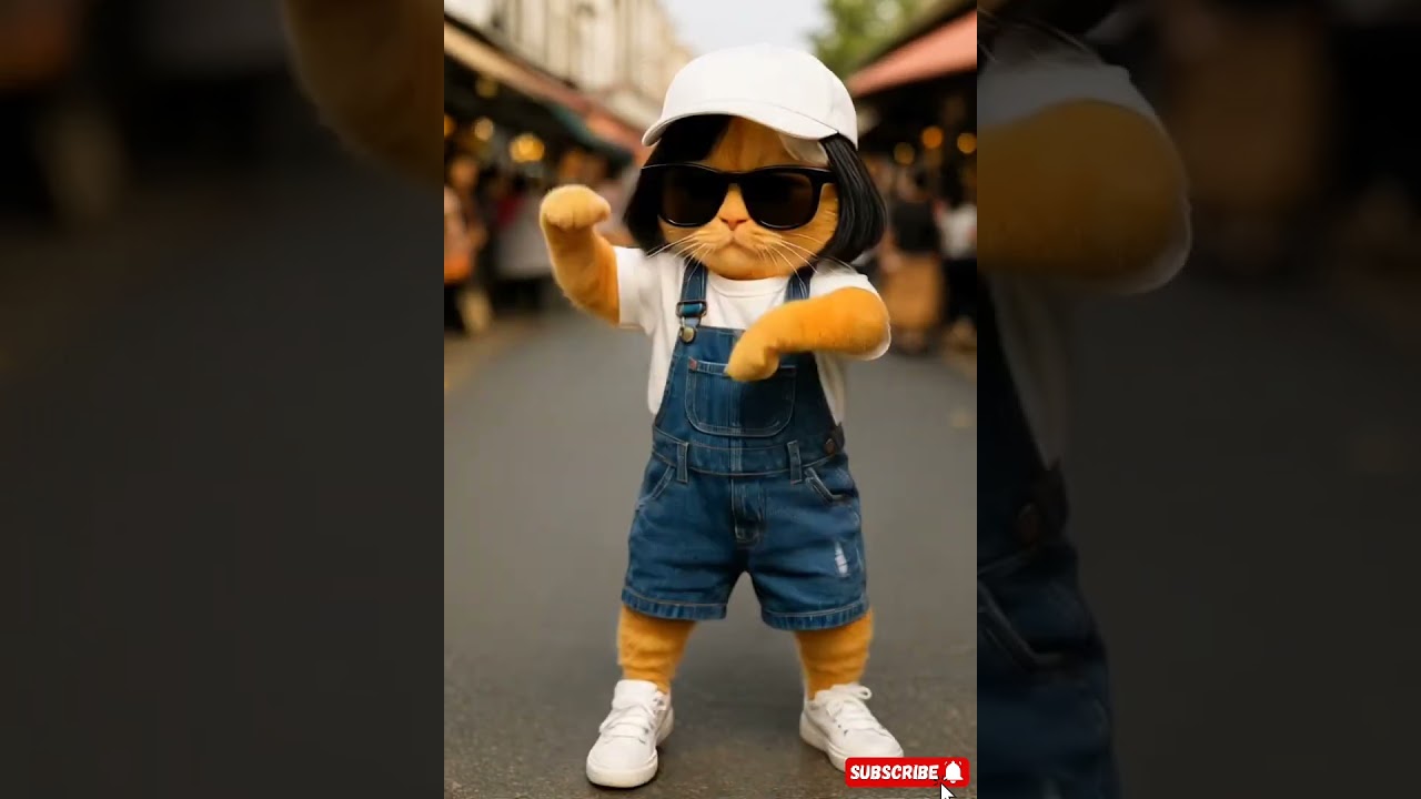 เต้นไปเรื่อย#แมวน่ารัก #แมวเต้น #แมวai #ทาสแมว#รักสัตว์ #สวนสัตว์tiktok #pets