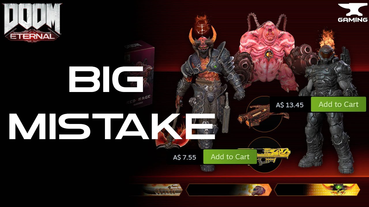 Doom Eternal's "Microtransactions" are a mistake