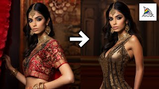 Indian Beauty Zoom-In-Out Ai Girl Lookbook