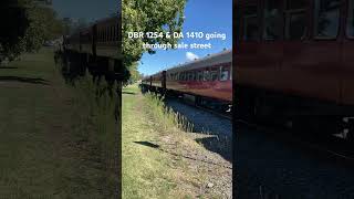 DBR 1254 &amp; DA 1410 going through sale street #kiwirail #train #shortsvideos #newzealand