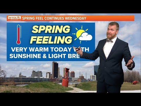 Dry skies Wednesday with warm highs continuing near 70 degrees | WTOL ...