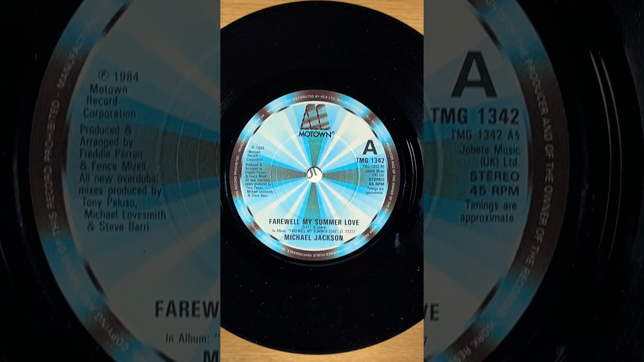 Michael Jackson - Farewell My Summer Love 7” Single Vinyl Unboxing ☀️
