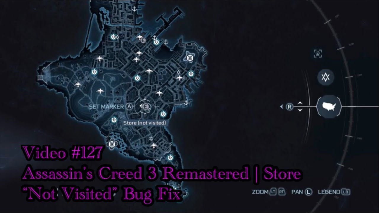Assassins Creed 3 Remastered - Store “Not Visited” Bug Fix!