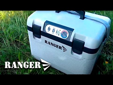 Автохолодильник термоелектричний Ranger Iceberg 19 л RA 8848, термобокс 12В/220В для авто з охолодженням і нагріванням, видео 1