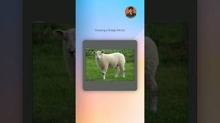 Convert Real Animals into Simple Vector Icons🐑