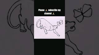 tiger one line drawing form #shorts#jale2 #art #drawing #viral #onelinedrawing #tiktok