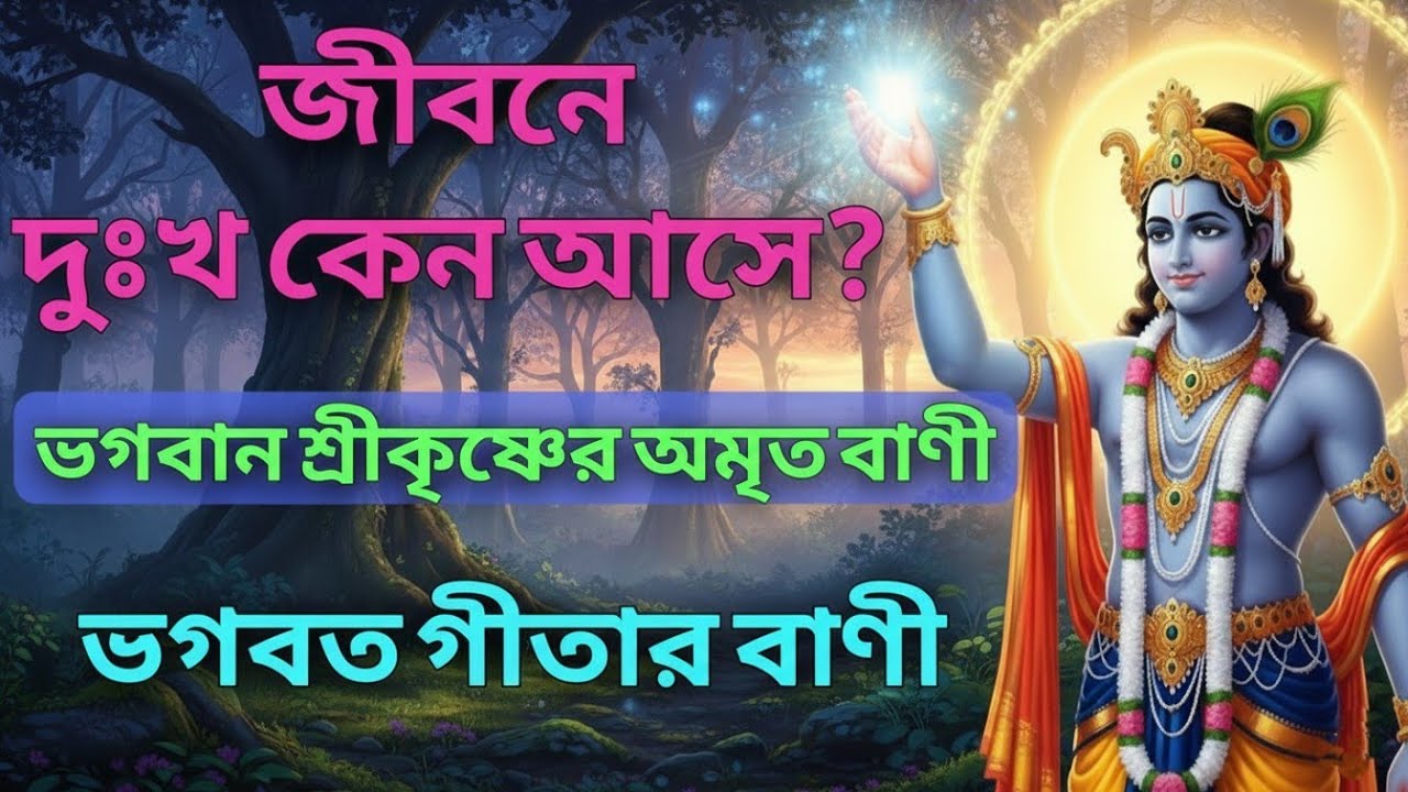 যে কারণে জীবনে বারবার দুঃখ আসে | শ্রীকৃষ্ণের জীবন বদলে দেওয়া বাণী |KrishnaBani in Bangla #geetasaar 