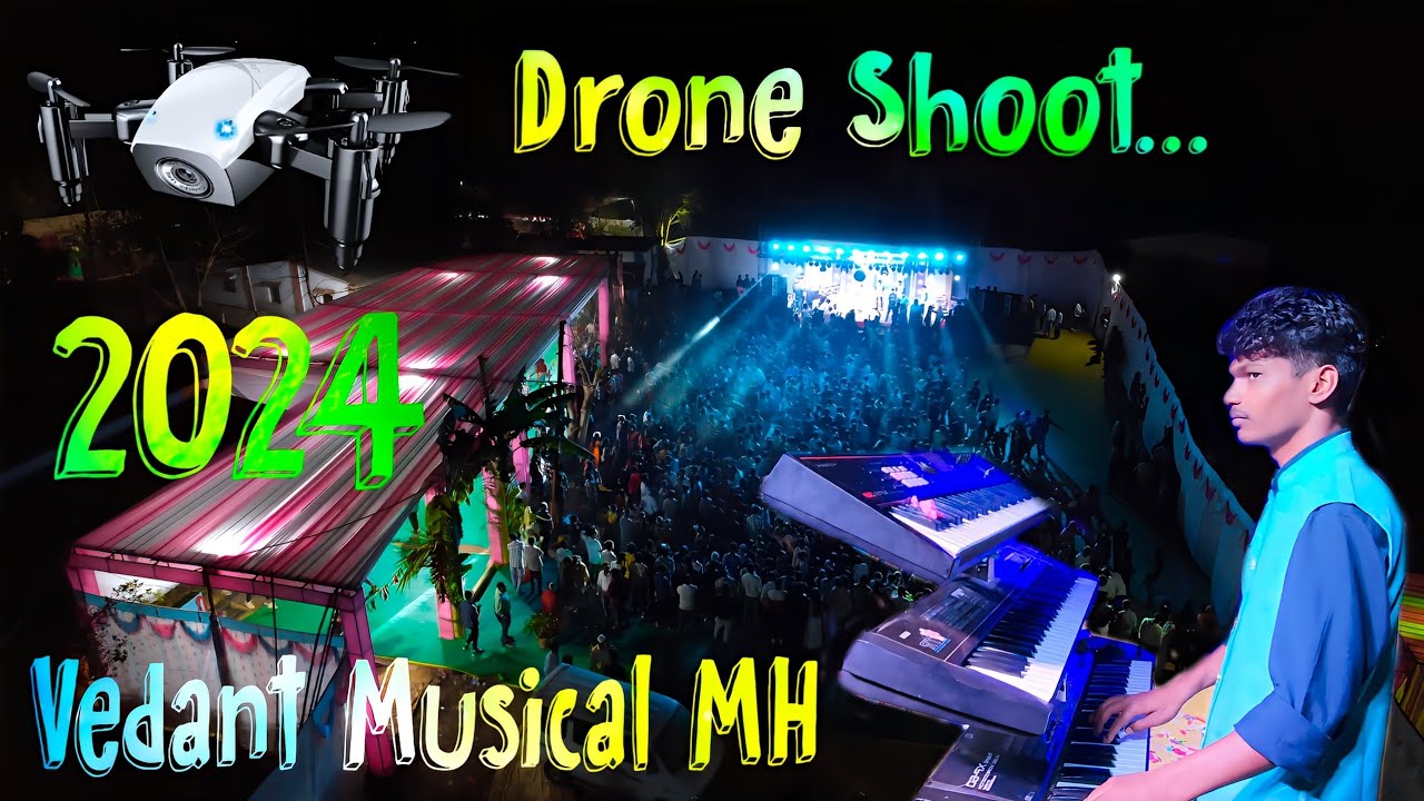 Vedant Dj Musical MH ✌️ Drone Shoot Video 2024 At Dahanu Aagavan Marriage Show