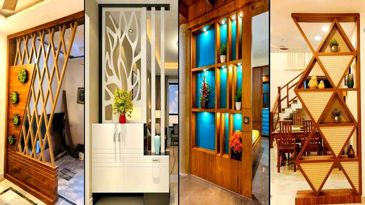 50 Modern Living Room Partition Wall Design 2023 | Room Divider Ideas ...