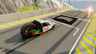 Extreme Off-Road Trophy Truck Takes on Mega Speed Bumps! 🏁💥 | BeamNG.drive | CrashForge screenshot 4