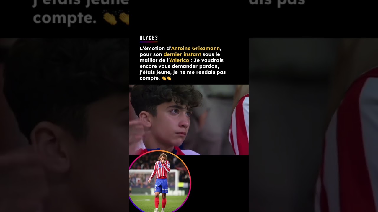 L’émotion d’Antoine Griezmann, pour son dernier instant sous le maillot de l’Atletico 👏👏