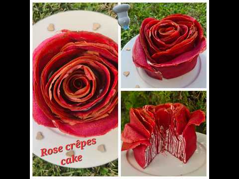 Recipe for rose crepe cake