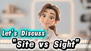 "Site vs Sight" | Learn the Difference in English | Pronunciation, Meanings, Examples and Usage
