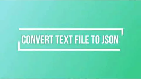 Learn how to convert text file in to JSON file in python | tutorial | python