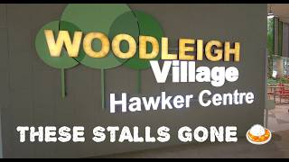 Woodleigh Hawker Centre. 4 Stalls Knock Out. 10 Stalls to EAT. Empty NEW Bus Terminal.