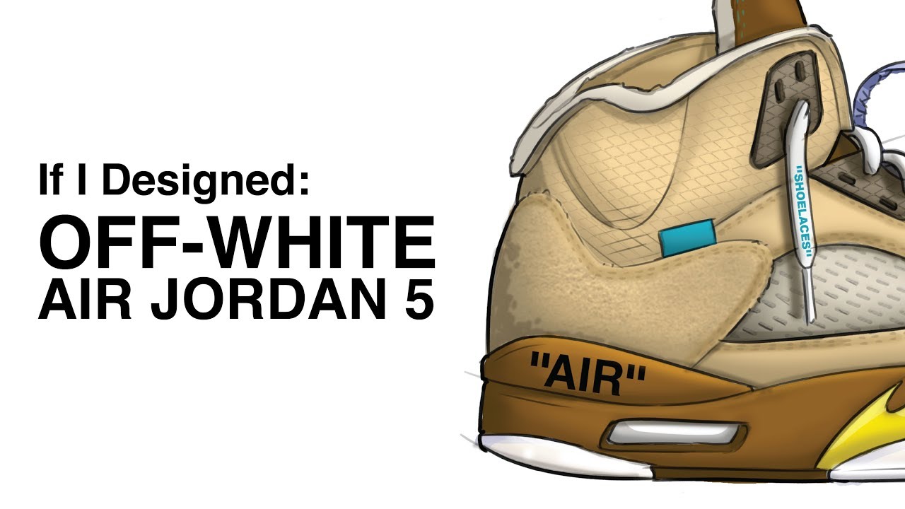 off white jordan 5 tan