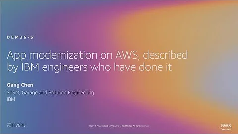 AWS re:Invent 2019: App modernization on AWS, described by engineers who have done it (DEM36-S)