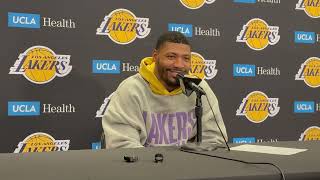 Marcus Smart reacts after the trade deadline and win against the Sixers - 2/5/2026