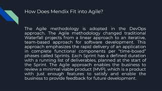 What Development Process Works Best for Mendix  Why Should I Use the BizDevOps Process