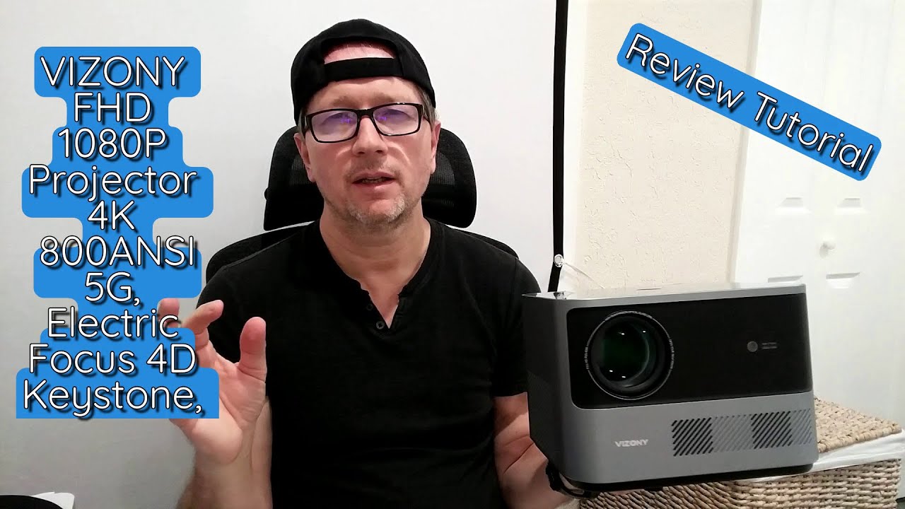 VIZONY FHD 1080P Projector RD-830, 4K Support, 5G, Electric Focus 4D Keystone, Review Tutorial