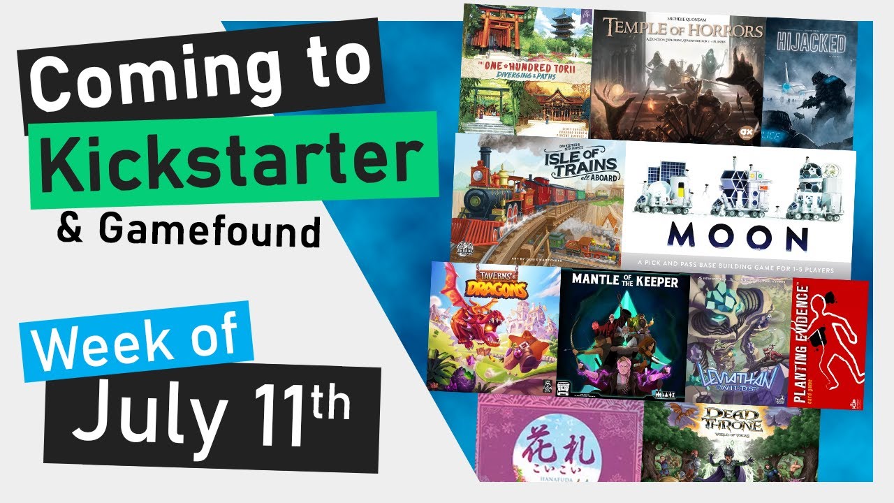📅Kickstarter Boardgames Moon, Leviathan Wilds, Isle of Trains All